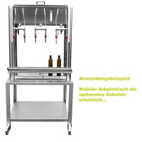 Profi Abfüllgerät 6 Stationen Edelstahl...
